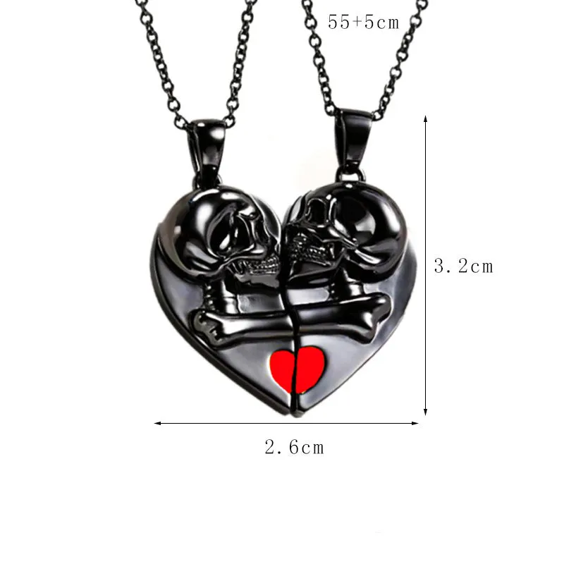 Punk Retro Skull Pendant Halloween Necklace