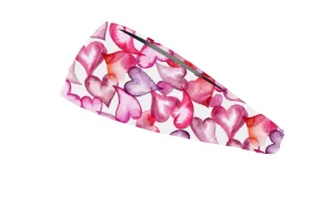 RAVEbandz The Pro - Wide Stretch Headband (Heart Throb)