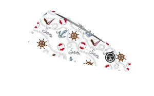 RAVEbandz The Pro - Wide Stretch Headband (Nautical By Nature)