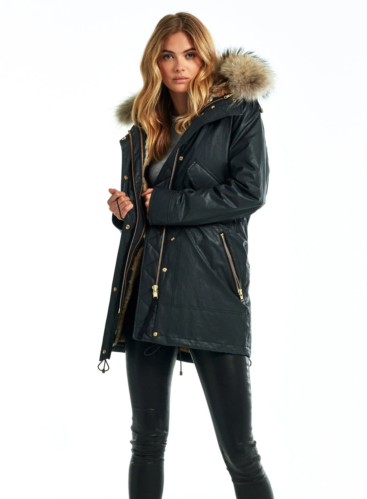 Sam Tribeca Fur Lined Coat