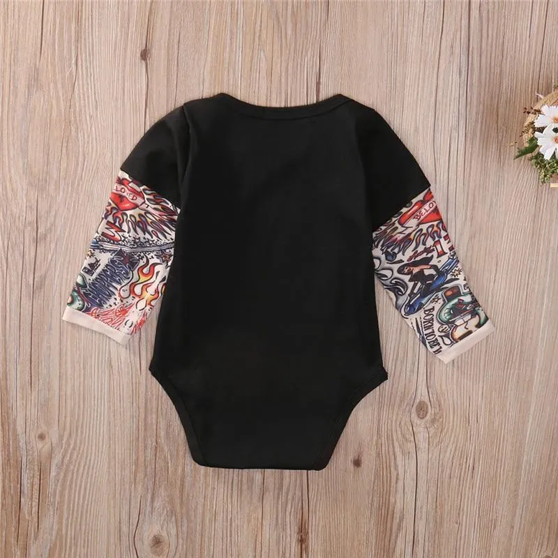 Sleeve Tattoo Baby Romper