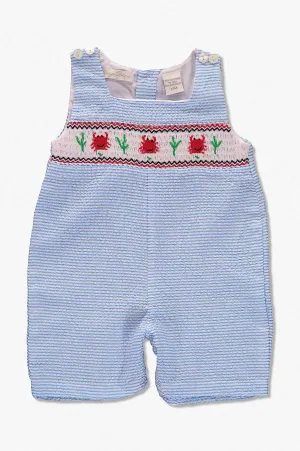 Smocked Crabs Jon Jons Baby Boy Romper