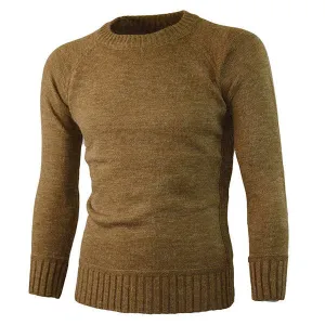 Solid Color Slim Fit Casual Sweater