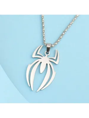 Spider Stainless Steel Pendant Necklace for Men Jewelry for Men Jewelry Gift