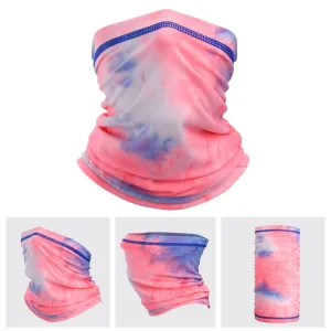 The LEGEND - Neck Gaiter (Coral / Blue Tie Dye)