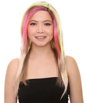 Tri-Color Punk Unisex Wig | Sexy Cosplay Party Halloween Wig | Premium Breathable Capless Cap