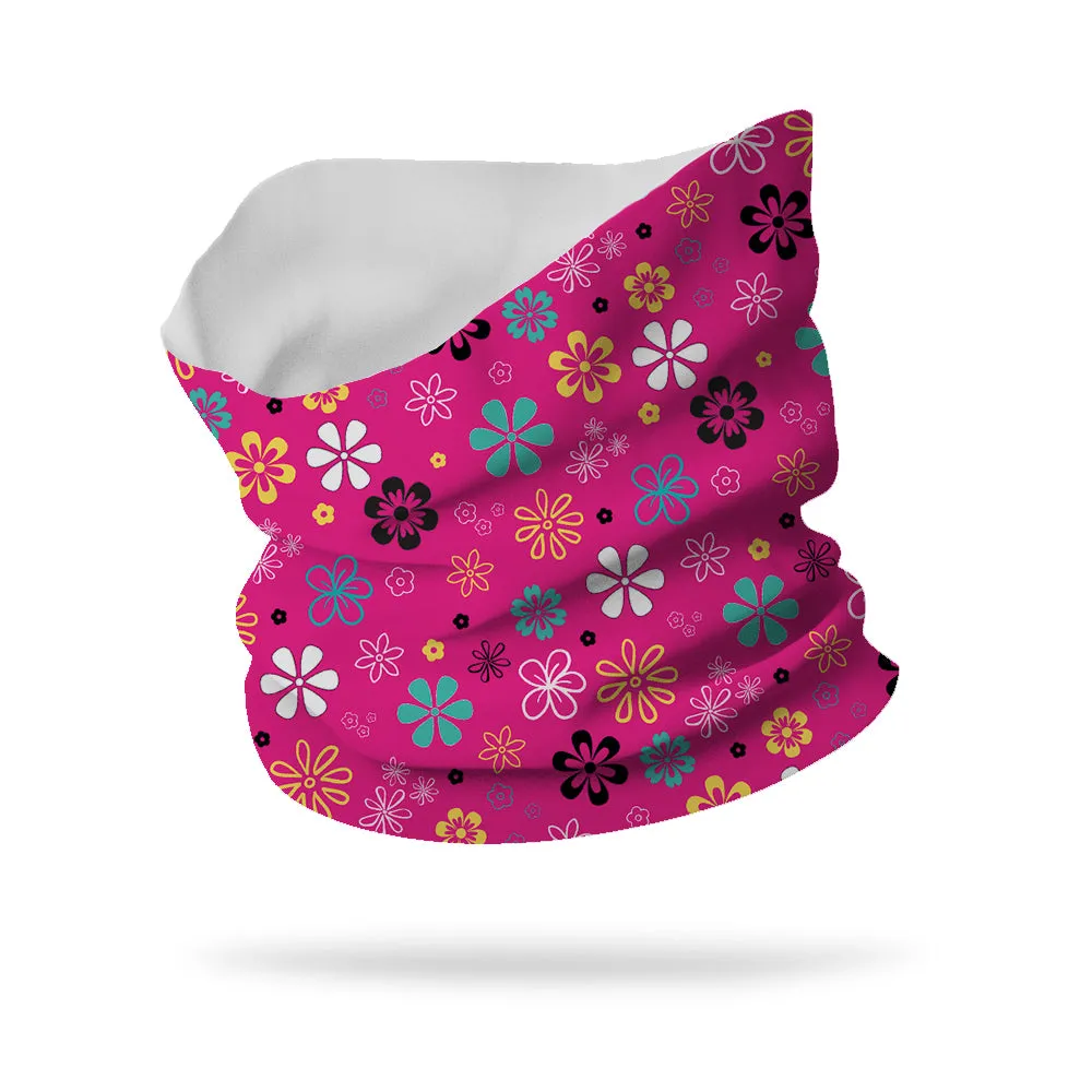 VWHM Flowers Only Wicking Neck Gaiter 12" Length