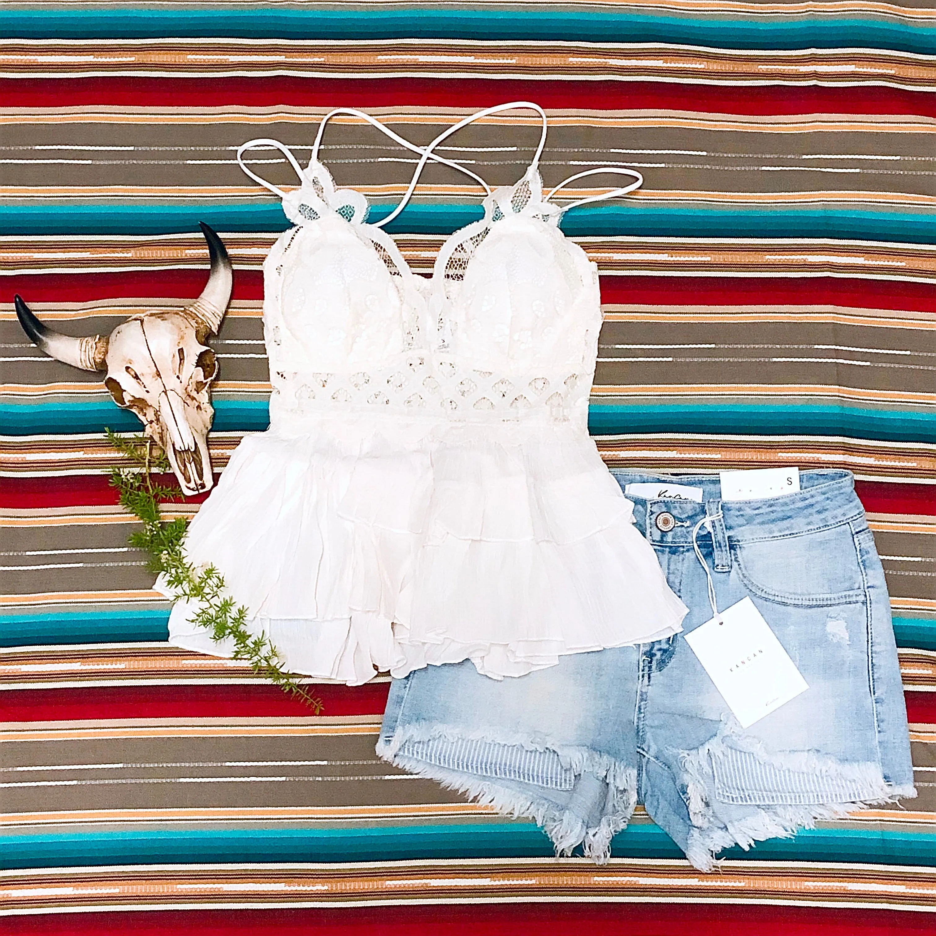 White Bralette Top