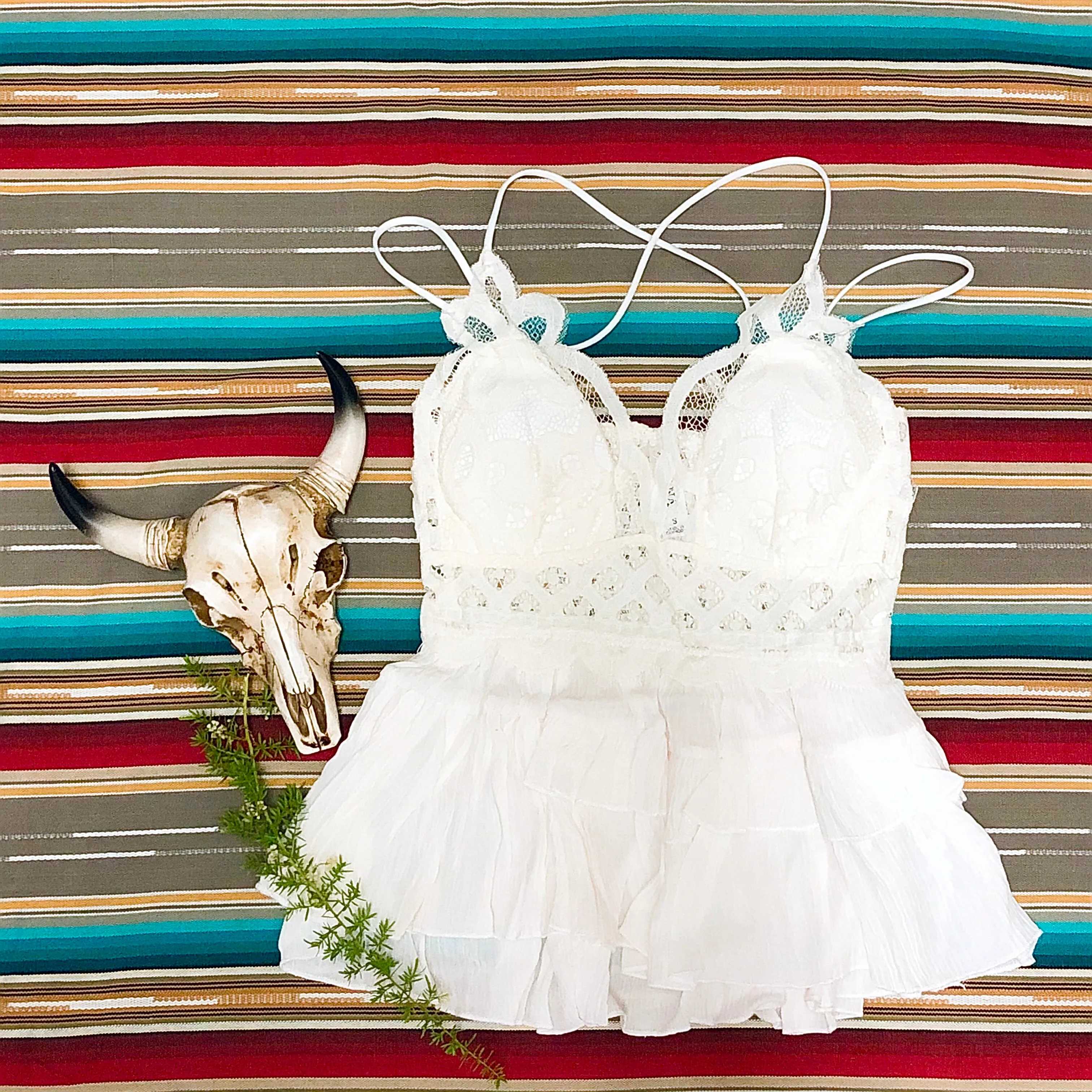 White Bralette Top