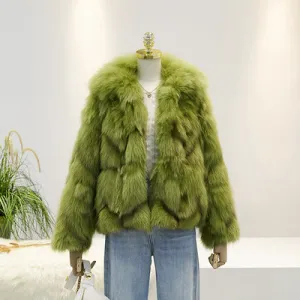 Women's Winter Casual Thick Slim Fox Fur Short Parka